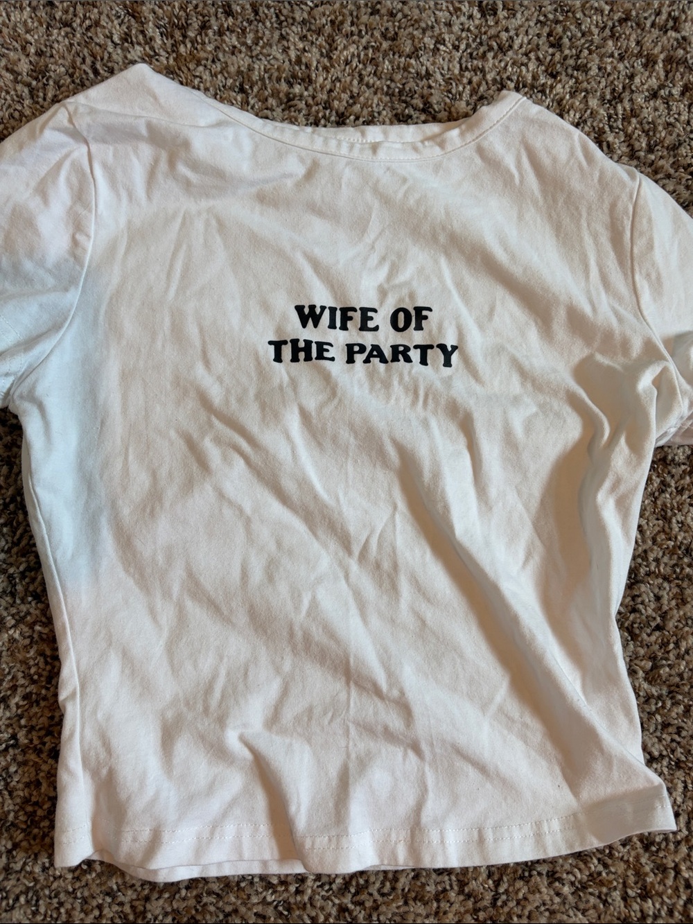 Wife of the Party White Graphic Tee